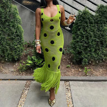Load image into Gallery viewer, See Through Knitted Maxi Dress