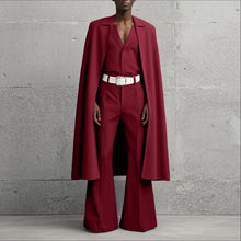 Load image into Gallery viewer, Men Sets Solid Color Lapel Long Sleeve Long Style
