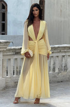 Load image into Gallery viewer, Long Sleeve Sexy Maxi Dress