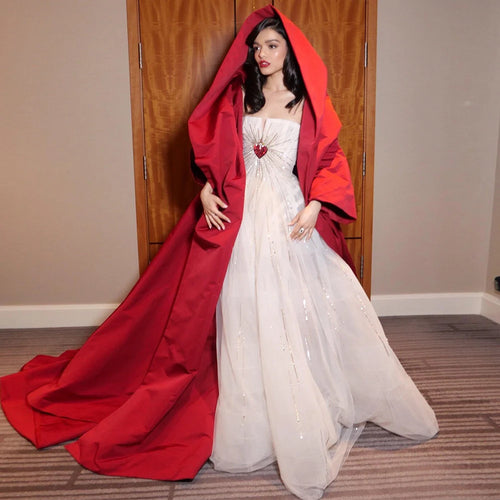 Taffeta Hoode Cape