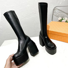 Load image into Gallery viewer, Punk Style Knee-High Boots