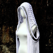 Load image into Gallery viewer, Retro Crochet Hollow Out Knitted Long Tassel Cover Up