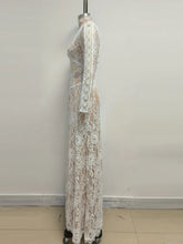Load image into Gallery viewer, Lace Cut Out Design Long Dress