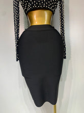 Load image into Gallery viewer, Mesh Pearl Black Top Bandage Set