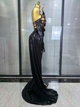 Load image into Gallery viewer, Mesh See Through Top Skirt Long Gloves Set