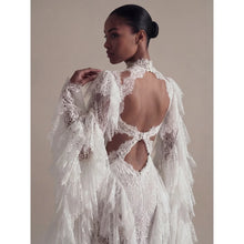 Load image into Gallery viewer, High Neck Illusion Neckline Prom Dress