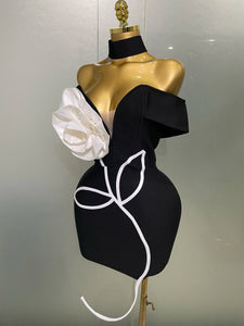 Black Mini Bodycon Bandage Dress