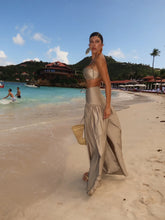 Load image into Gallery viewer, Satin Beach Cover‑Up