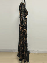 Load image into Gallery viewer, Lace Cut Out Design Long Dress