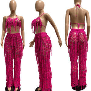 Beachwear crochet 2 Two Piece Dress Set