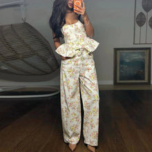 Load image into Gallery viewer, Casual Printed Vest Trouser Suit