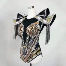 Load image into Gallery viewer, Crystals Stones Bodysuit