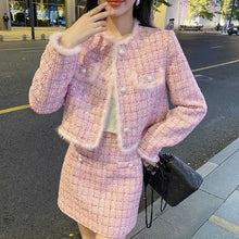 Load image into Gallery viewer, Tweed Suit Set Blazer