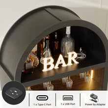 Load image into Gallery viewer, Arched Wine Bar Cabinet