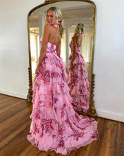 Load image into Gallery viewer, A-line Floor-length Evening Gown