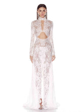 Load image into Gallery viewer, Lace Cut Out Design Long Dress