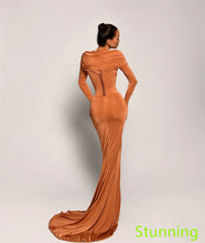 Load image into Gallery viewer, Velvet Evening Dress