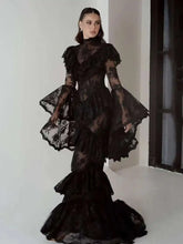 Load image into Gallery viewer, ruffled lace dress