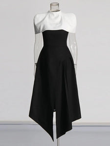 Colorblack Slimming Elegant Long Dress