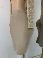 Load image into Gallery viewer, Long Sleeve Beading Top Skirt Set