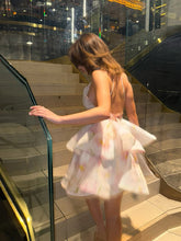 Load image into Gallery viewer, Flower Print Fluffy A-line Dress