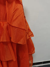 Load image into Gallery viewer, Solid Spliced Ruffles Elegant Dress