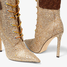 Load image into Gallery viewer, Pointy Crystal Short Boots