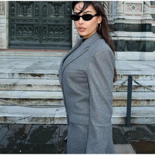 Load image into Gallery viewer, Fashion Waist Cinching Woolen Long Coat