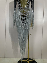Load image into Gallery viewer, Tassel Mesh Transparent Dress