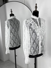 Load image into Gallery viewer, Lace Ruffled Printed Shirt