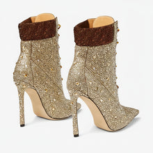 Load image into Gallery viewer, Pointy Crystal Short Boots