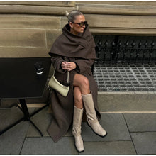 Load image into Gallery viewer, Fashion Waist Cinching Woolen Long Coat