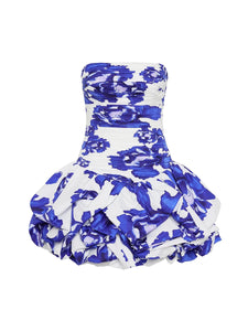 Solid Spliced Ruffles Slimming Dress