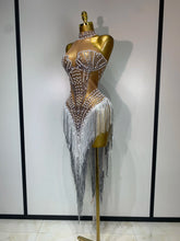 Load image into Gallery viewer, Sparkly Rhinestone Mesh Dress