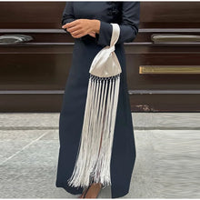 Load image into Gallery viewer, Satin Long Tassel  Small Handbag