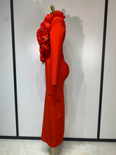 Load image into Gallery viewer, 3D Flower Sleeveless Bodycon Bandage Dress