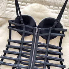 Load image into Gallery viewer, Gothic Bodycon Leather Dress Vintage