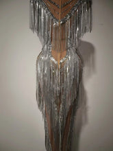 Load image into Gallery viewer, Tassels Stretch Long Dress
