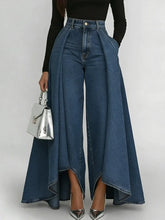 Load image into Gallery viewer, High Waist Casual Wide Leg Jeans