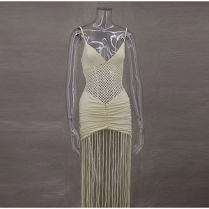 Hollow Out See-through Long Dress