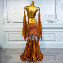 Load image into Gallery viewer, Customized Luxury Rhinestone High-end Satin Set