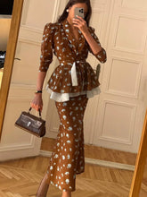 Load image into Gallery viewer, Floral Printing Gauze Patchwork Skirt Suit