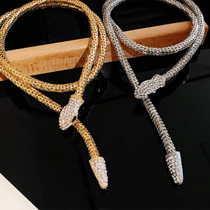 Popcorn Chain Snake Necklace Bangle