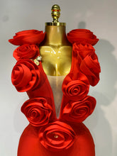 Load image into Gallery viewer, 3D Flower Sleeveless Bodycon Bandage Dress