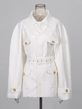 Load image into Gallery viewer, Tunic Patchwork Belt Jacket