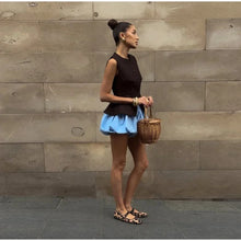 Load image into Gallery viewer, Casual Sleeveless Vests Skirts Suits