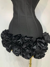 Load image into Gallery viewer, Strapless Flower Prom Gown Mini Dress