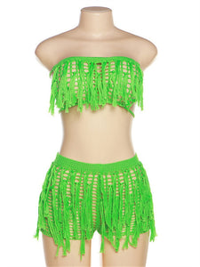 Beachwear crochet 2 Two Piece Dress Set