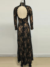 Load image into Gallery viewer, Lace Cut Out Design Long Dress