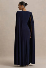 Load image into Gallery viewer, Cape Sleeve Sexy Maxi Dress